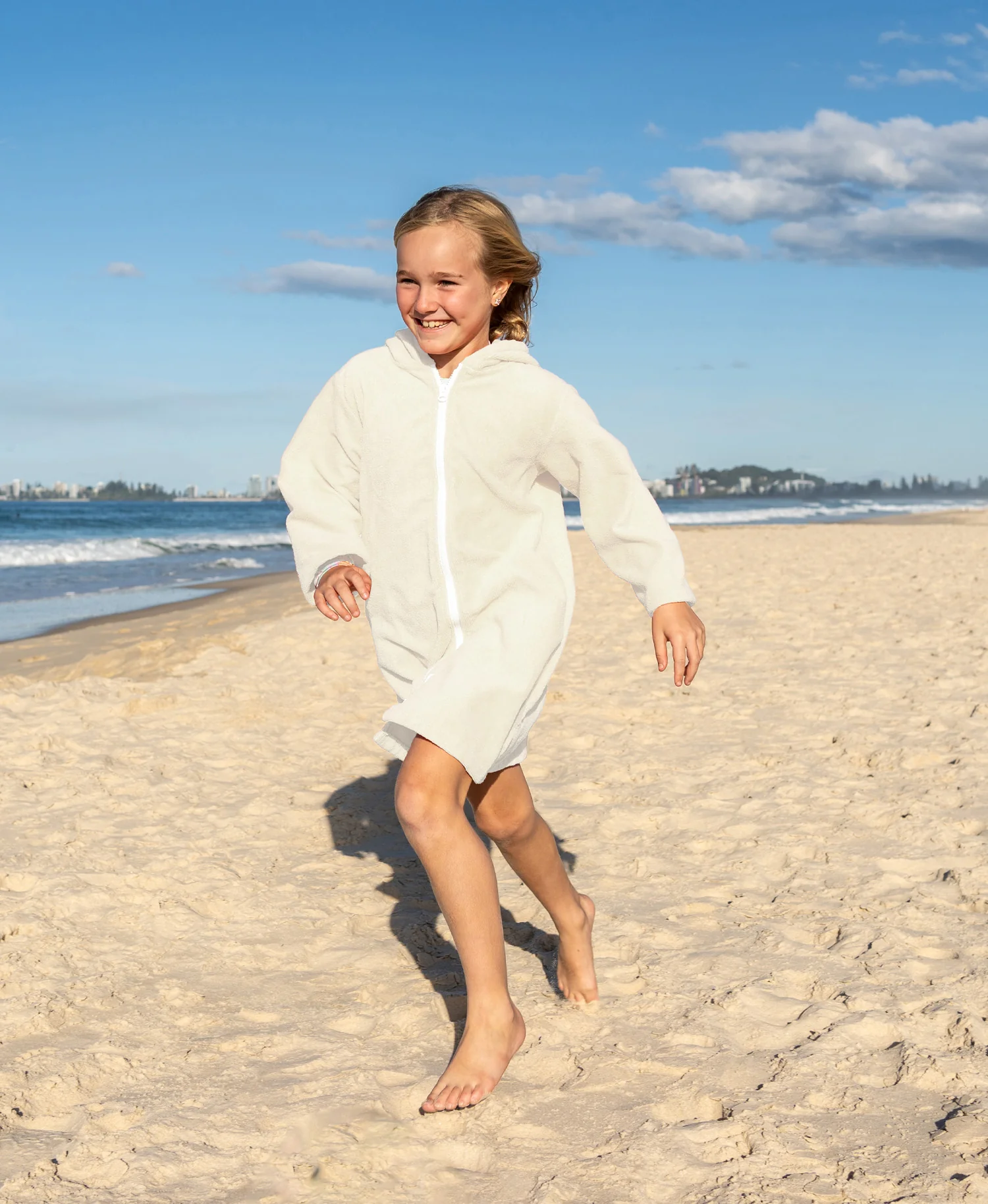 RETRO GROOVE YOUTH ZIP TOWEL PONCHO - Image 7