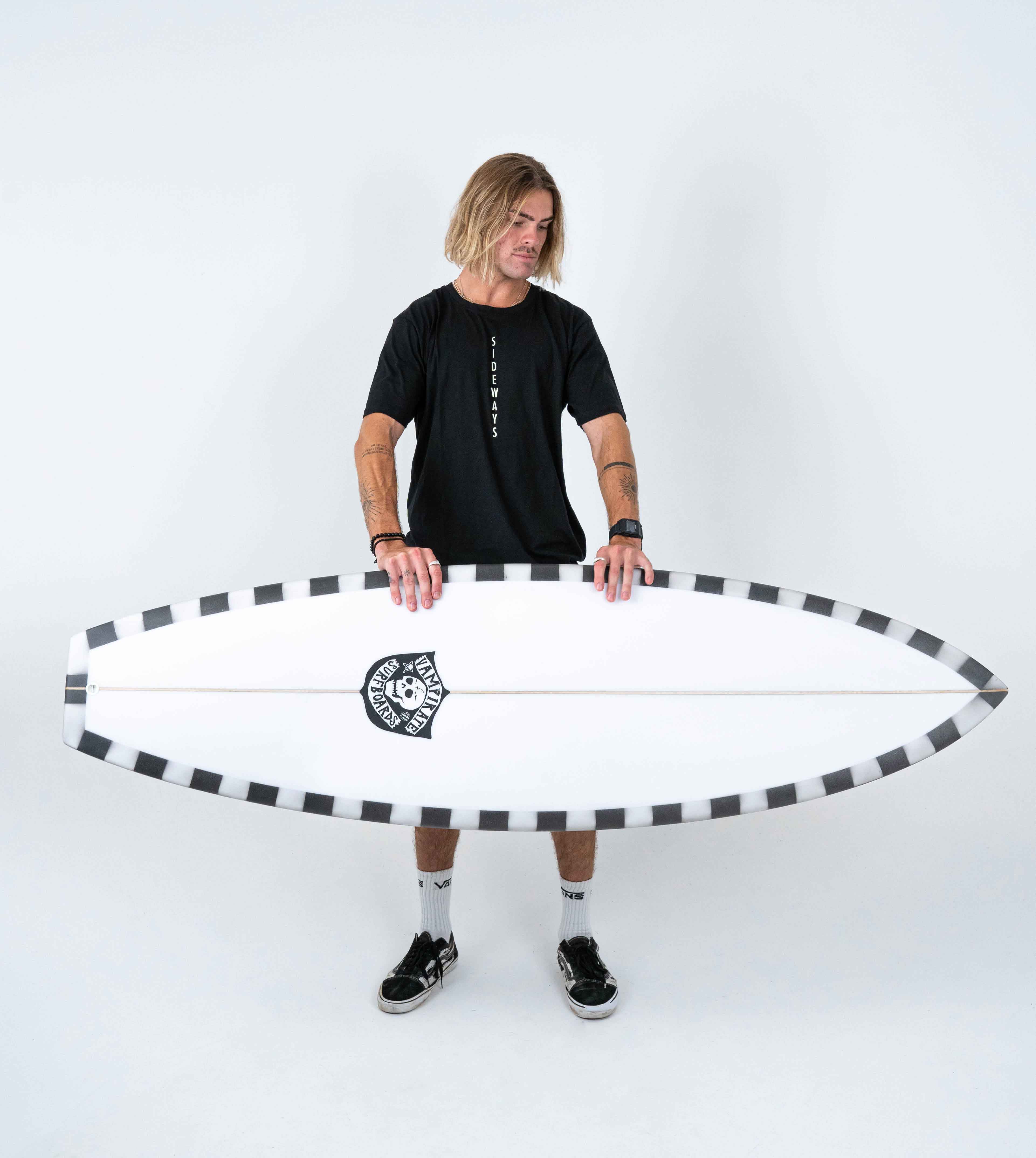 VAMPIRATE 'TOO FAST FOR SATAN' HYBRID SHORTBOARD - Image 4