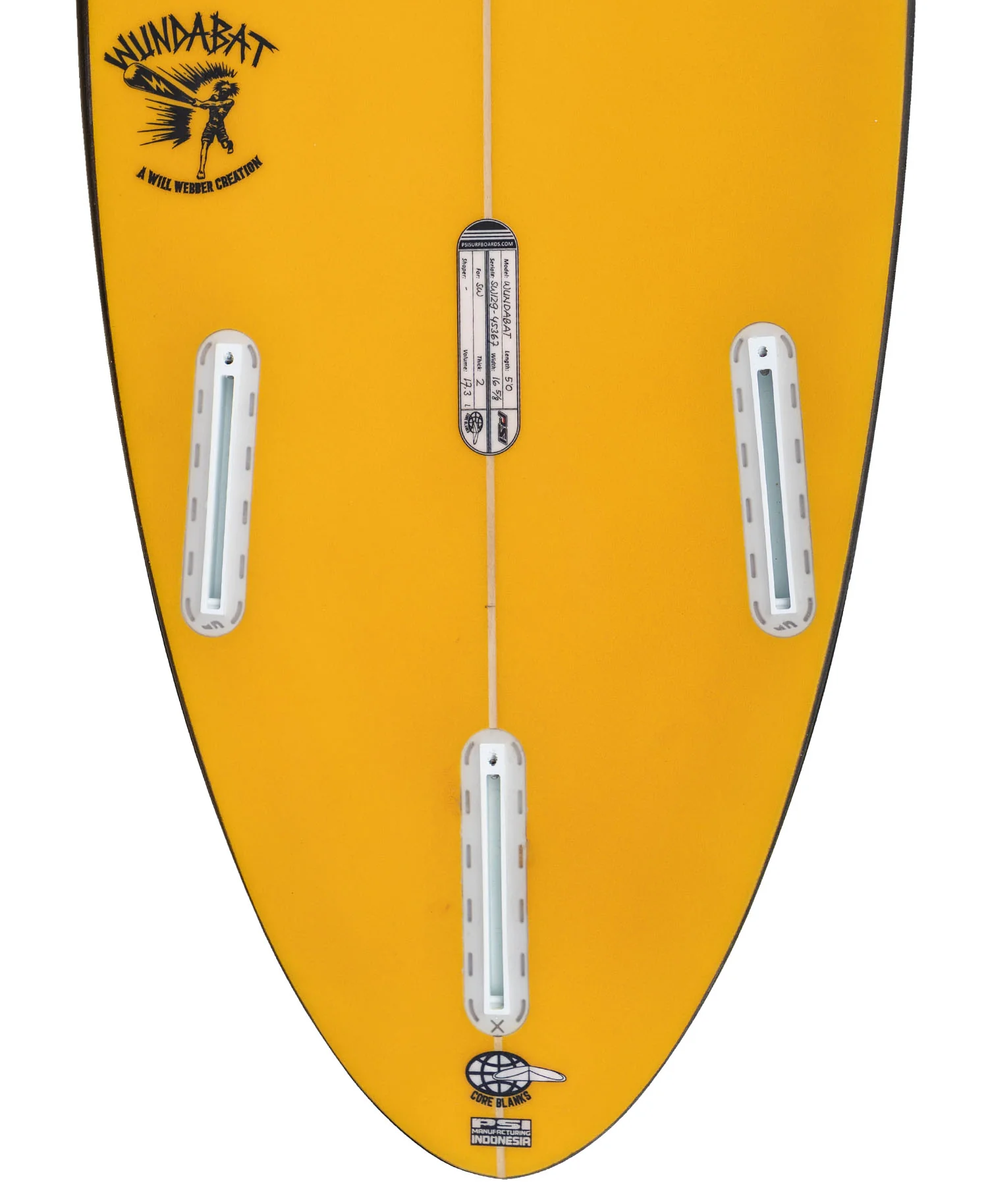 WILL WEBBER 'WUNDABAT' SURFBOARD - Image 3